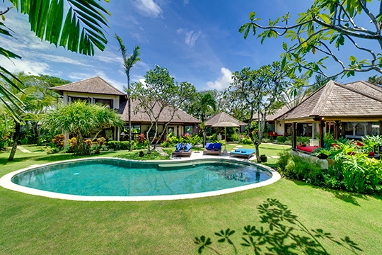 Villa, pool and gardens